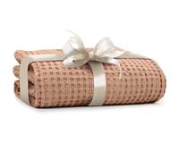 Simka Rose Waffle Baby Blanket -Warm Baby Blankets for Girls & Boys Unisex 100% Cotton- Stroller Blankets for Babies Winter, Receiving Baby Swaddle Blanket and Muslin Quilt Newborn Soft Kids Blanket