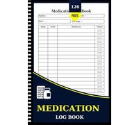 Simlified Daily Medication Tracker Log Book