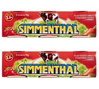 Simmenthal: Plato de carne listo "Piatto Pronto di Carni Bovine in Gelatina Vegetal" en gelatina vegetal 3.5 oz (90 g) (Paquete de 6) [Importación italiana]