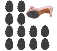 Simoda Resistencia al deslizamiento Zapata antideslizante Suela inferior inferior de goma antideslizante para tacones altos (autoadhesivo,negro,12 pares)
