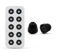 simolio Almohadillas de reemplazo de Auriculares, Espuma de Memoria Aislamiento del Ruido Auriculares (Negro, 5 Pares, tamaño Mediano)