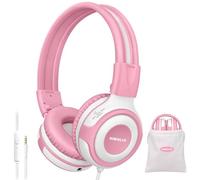 SIMOLIO - Auriculares para niños, Auriculares para Adolescentes, Auriculares con Cable con Volumen Limitado, Plegables y Ajustables para la Escuela, Viajes, compatibles con teléfonos móviles,
