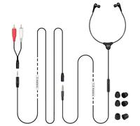 SIMOLIO Casque TV Stéréo Avec Contrôle du Volume, Casque Long Fil pour Téléviseur (Câble Audio de 4,9 Pieds Plus Câble Prolongé de 10 Pieds), Casque Filaire pour Téléviseur/PC/Tablette (SM-901TV)