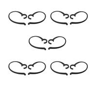 Simolio - Ganchos de Repuesto para Auriculares de TV inalámbricos SM-823, SM-823D, 5 Pares, Color Negro