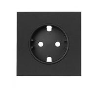 Simon 100 | Tapa para la enchufe schuko negro mate 10000041-238