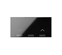 Tecla para interruptor de persianas negro brillante Simon 100