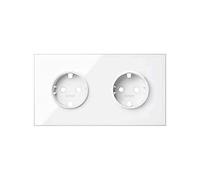 Kit frontal SIMON 100 2 elementos 2 bases 10020202-130 Blanco Brillo
