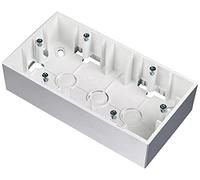 SIMON 15 Db B 0 Caja Electrica Superficie Doble Abs Alum Simon15, Termoplástico, Blanca