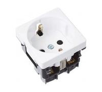 Simon Base de enchufe 27472-65 con tapa Blanco/Marfil