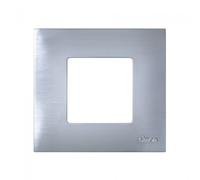 Simon 27 Play - funda 1 elemento inox 2700617-042