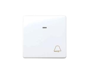 Simon 27 - pulsador con grabado campana y luminoso 27160-65