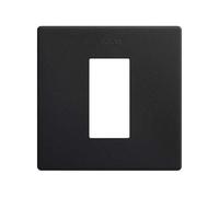 SIMON 270 | Marco estética mínima 1 elemento negro mate 27101610-098