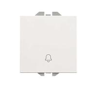 SIMON 270 | Pulsador con grabado campana 10A blanco 20000152-090