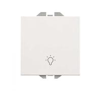 SIMON 270 | Pulsador con grabado luz 10A blanco 20000151-090
