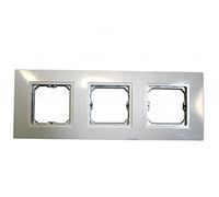 Simon 2701630-030 - Marco 3 Elementos Compacto Blanco Pieza Intermedia