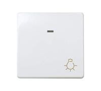 Pulsador luz luminoso Simon 27 10Ax modulo ancho 27161-65 Blanco Nieve