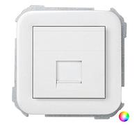 Tapa informatica conector RJ45 64x65mm 31085-60 Blanco
