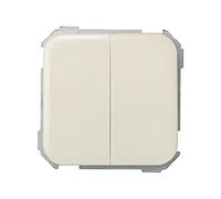 Simon 31398-31 - Interruptor doble, color Marfil (Ivory)