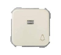 Pulsador grabado luz con luminoso SIMON 31 10A 250V 64x65mm 31661-31 Marfil