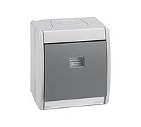 Pulsador luminoso Monobloc IP55 10AX Simon Aqua 4490160-035