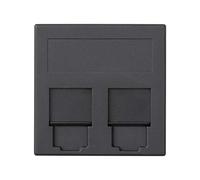 Simon 50000089-038 placa de pared y cubierta de interruptor Grafito