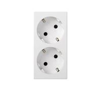 Simon 50000472-030 toma de corriente 2x AC Blanco