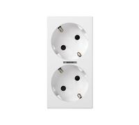 Simon 50010432-030 - Base Doble Schuko Por Corte Con Led Bl
