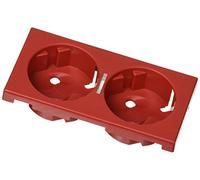 Simon 50011841-037 - Tapa Doble Schuko Con Led (Rojo)