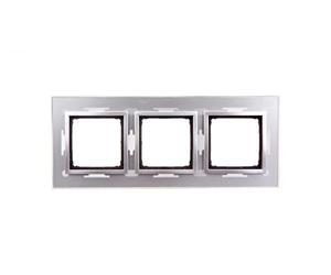 Simon 54 Naturaleza Marco Triple Cristal PLATA Niebla DRN3 / 71 kontakt-simon 5902787559922