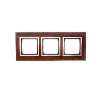 Simon 54 Nature triple marco madera ORO NUEZ DRN3/86