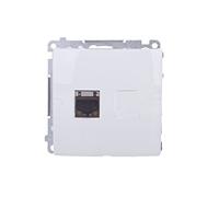 Simon 590278755443 Basic Contact-Simon BM61E.01/11 - Caja para ordenador (blindado, RJ45, Cat.6), color blanco