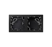 SIMON 73 LOFT - Marco 2 Elementos, Instalación en Superficie, Compatible con Mecanismos Simon 73 Loft, Diseño Moderno y Acabado Color Grafito