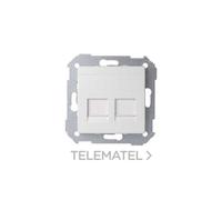Simon 82 Tapa Adaptador Doble RJ45 AMP Blanco 82006-30