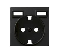 Simon 82 Tapa Enchufe Schuko, 2 USB 2.1A, Grafito 8200049-038