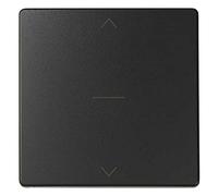 Simon 8200033-098 placa de pared y cubierta de interruptor Negro