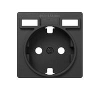 SIMON 8200049-038 TAPA PARA BASE DE ENCHUFE SCHUKO CON 2 BOCAS CARGA USB 2.1A TIPO A