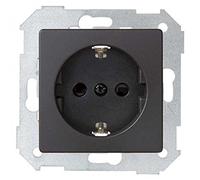 Base de enchufe Schuko 16 A + tapa negro mate Simon 82 concept - 8200432-098