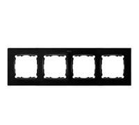 Simon 8200647-098 placa de pared y cubierta de interruptor Negro