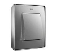 Simon - 8201610-093 marco 1 elem detail alum frio base cromo Ref. 6558413001