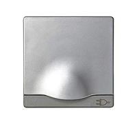 Simon - 82090-33 tapa enchufe 2p+tt ltr + seguridad aluminio Ref. 6558233234