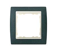 Simon 82714-65 - Marco 1 Elem.Verde Textura/Zoc.Marfil