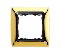 Simon 82814-66 - Marco 1 Elemento.Oro/Zocalo Grafito