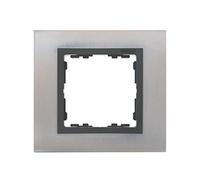 Simon 82817-37 placa de pared y cubierta de interruptor Acero inoxidable