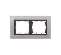 Simon - 82827-37 marco 2 elemento s82 nature metal acero inox. Ref. 6558338042