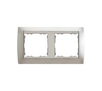 Simon Placa de pared y cubierta para interruptor 82924-33 Aluminio