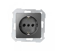 Simon 82 concept | Base de enchufe schuko 16A + tapa titanio 8200432-096