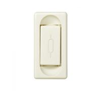 Simon Base Portafusibles de medio elemento para fusibles cilíndricos 16A 250V~ y tamaño 5x20 mm marfil