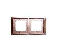 Simon Basic Neos Marco doble IP44 satinado BMRC2B/29