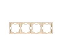 Simon Basic Standard 5902787573935 BMR4/12 - Marco universal de 4 vías, color beige