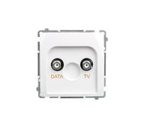 Simon Basic TV-DATA tipo F hembra 5-1000 MHz blanco BMAD1.01/11